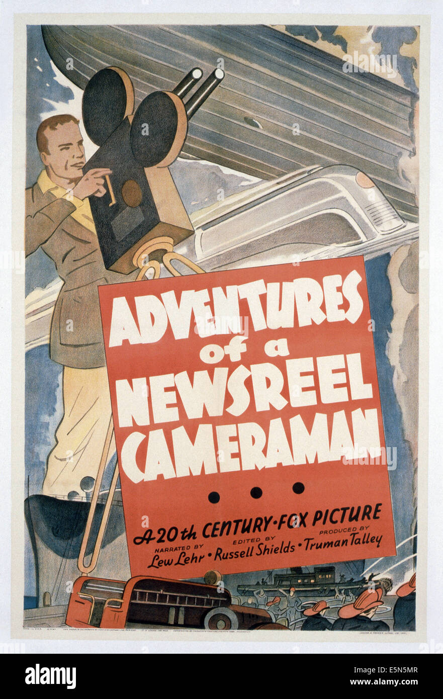 Avventure di un cinegiornale cameraman, 1930s, TM & Copyright © XX Century Fox Film Corp./cortesia Everett Collection Foto Stock