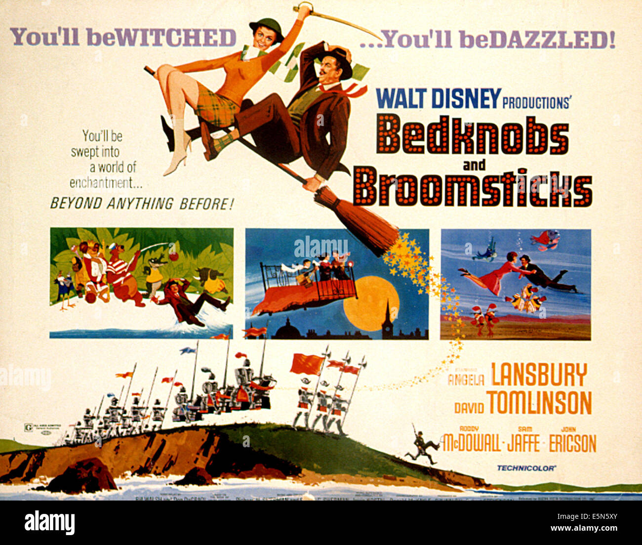 BEDKNOBS E BROOMSTRICKS, Angela Lansbury, David Tomlinson, 1971 Foto Stock