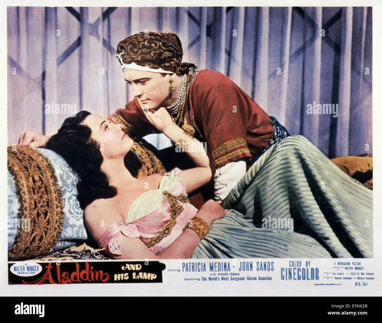 Aladino e la sua lampada, da sinistra: Patricia Medina, Johnny Sands, 1952 Foto Stock