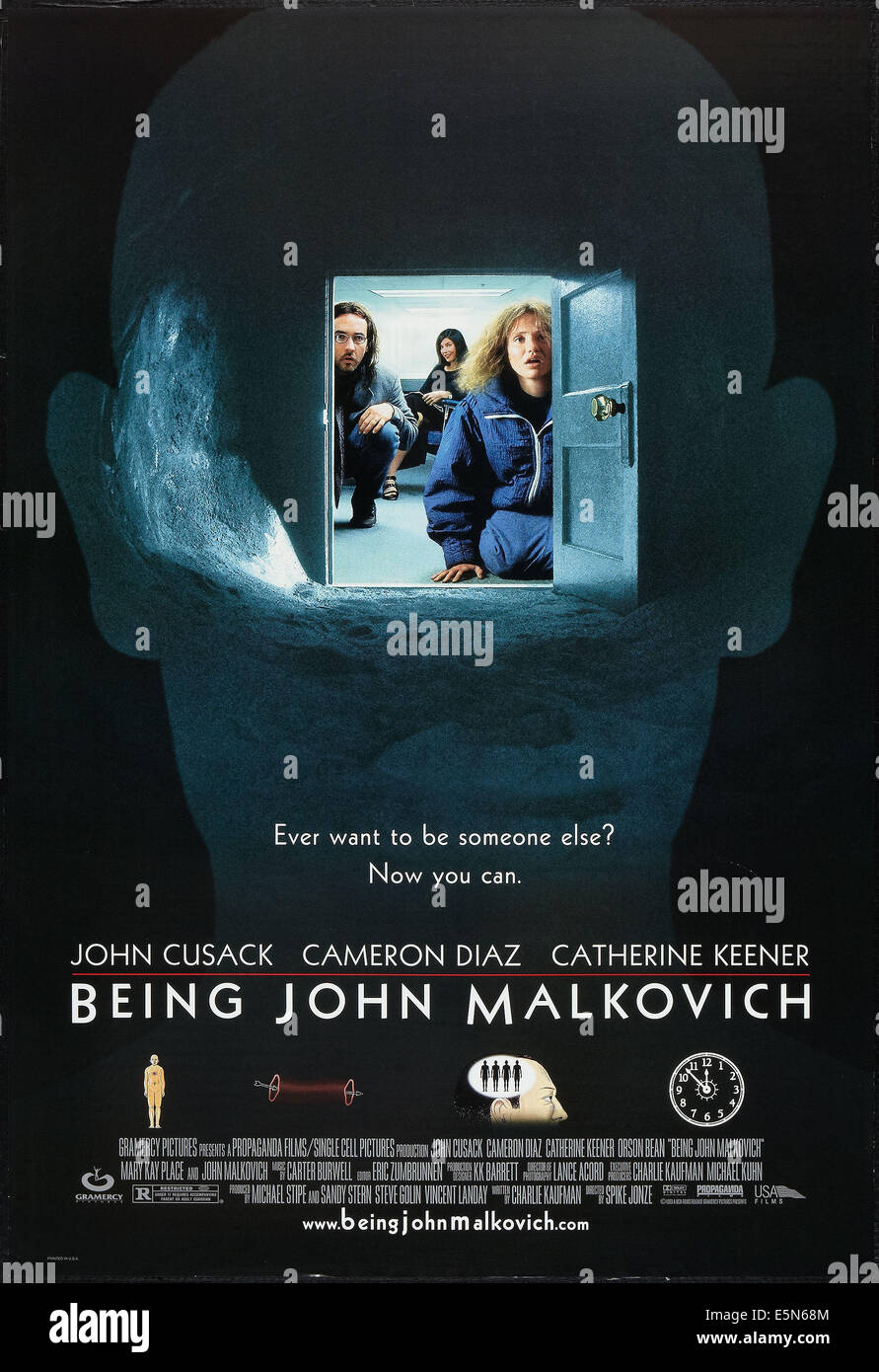 Essendo John Malkovich John Cusack, Catherine Keener, Cameron Diaz, 1999. (C) USA Pellicole/ cortesia: Everett collezione. Foto Stock