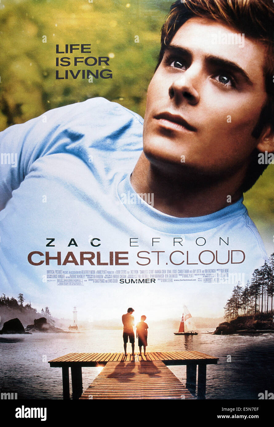 CHARLIE ST. Il cloud, U.S. poster, Zac Efron, 2010. ©Universal Pictures/cortesia Everett Collection Foto Stock