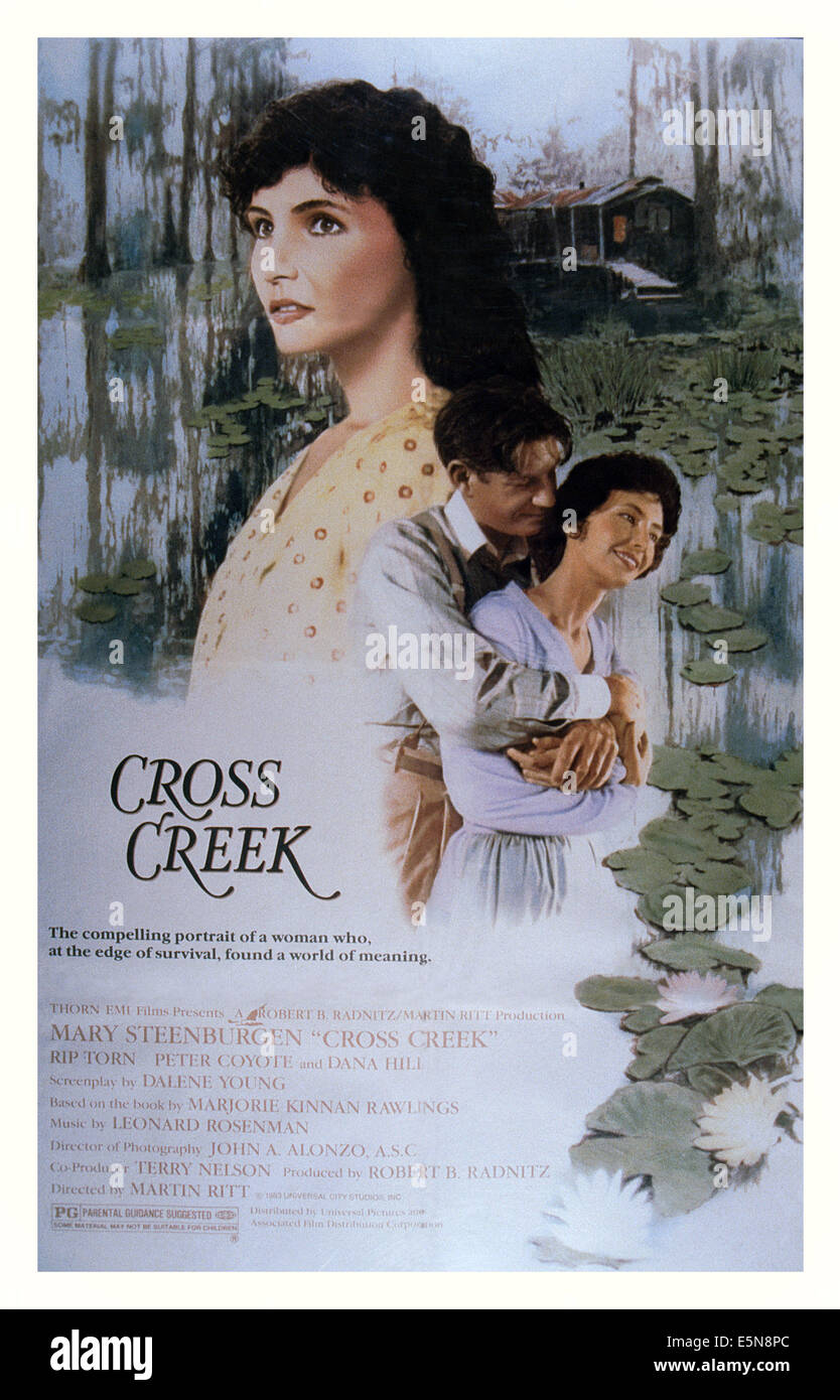 CROSS Creek, Stati Uniti poster, da sinistra: Mary Steenburgen, Peter Coyote, 1983. © MCA/universale, courtesy: Everett collezione. Foto Stock