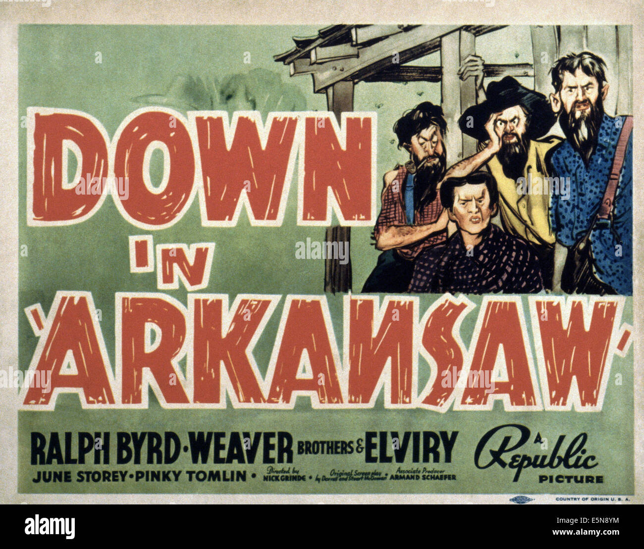Giù in 'ARKANSAW', il tessitore fratelli & Elviry, 1938 Foto Stock