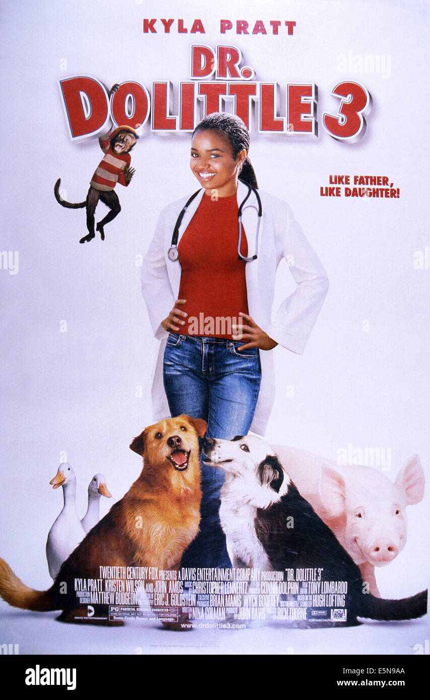 Il DR. DOLITTLE 3, Stati Uniti poster, Kyla Pratt, 2006. ©xx Century-Fox Film Corporation, TM & Copyright/cortesia Everett Collection Foto Stock