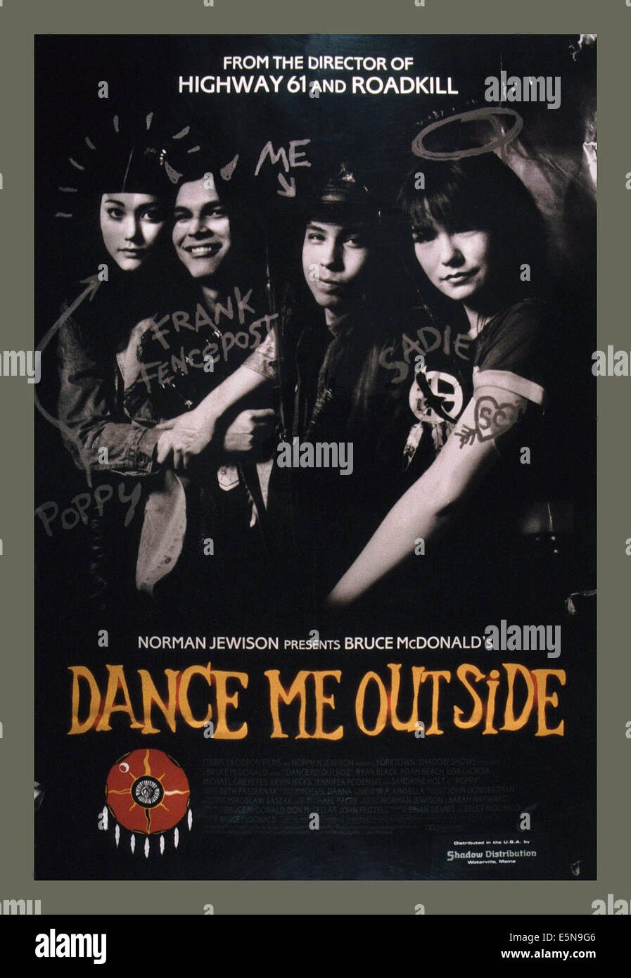 La danza al di fuori di me, un poster da sinistra: Sandrine Holt, Adam Beach, Ryan Rajendra nero, Jennifer Podemski, 1994. ©ombra Foto Stock