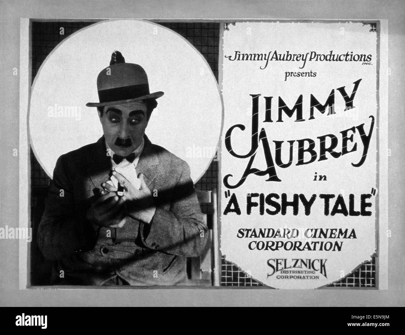 Un racconto pescoso, Jimmy aubrey, 1920s Foto Stock