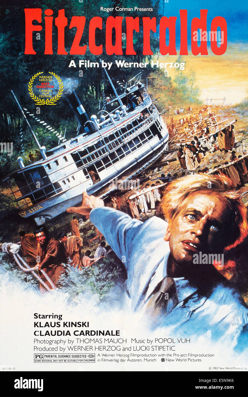 FITZCARRALDO, noi locandina, Klaus Kinski, 1982, © New World/cortesia Everett Collection Foto Stock