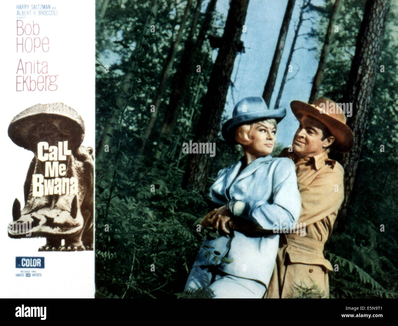 CALL ME BWANA, Anita Ekberg, Bob Hope, 1963 Foto Stock