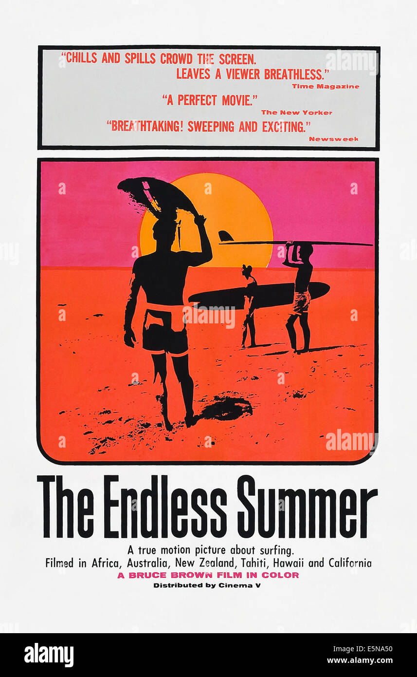 ENDLESS SUMMER, locandina, 1966 Foto Stock