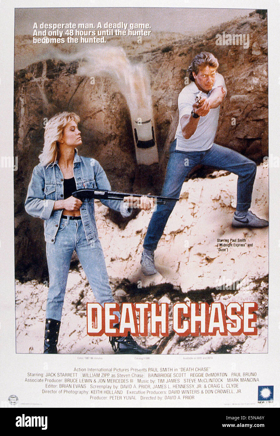 La morte CHASE, da sinistra: Bainbridge Scott, William Zipp, 1988 © Azione International Pictures/cortesia Everett Collection Foto Stock