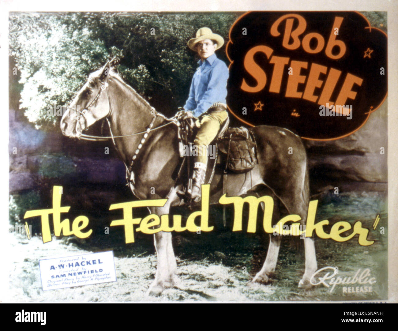 Il feudo maker, Bob Steele, 1938 Foto Stock