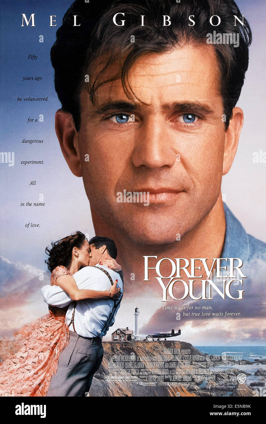 Sempre giovani, noi locandina, Mel Gibson (top), in basso da sinistra: Jamie Lee Curtis, Mel Gibson, 1992, © Warner Foto Stock