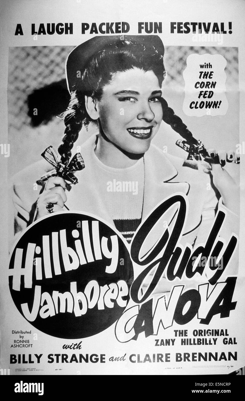 HILLBILLY JAMBOREE, U.S. poster, Judy Canova, 1960 Foto Stock
