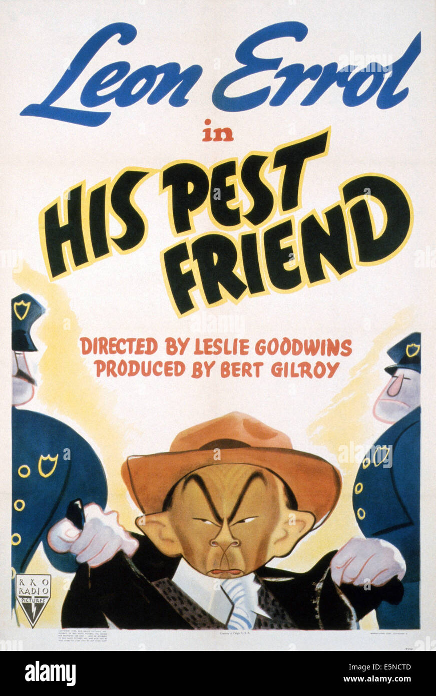 Il suo amico PEST, U.S. poster, 1938 Foto Stock