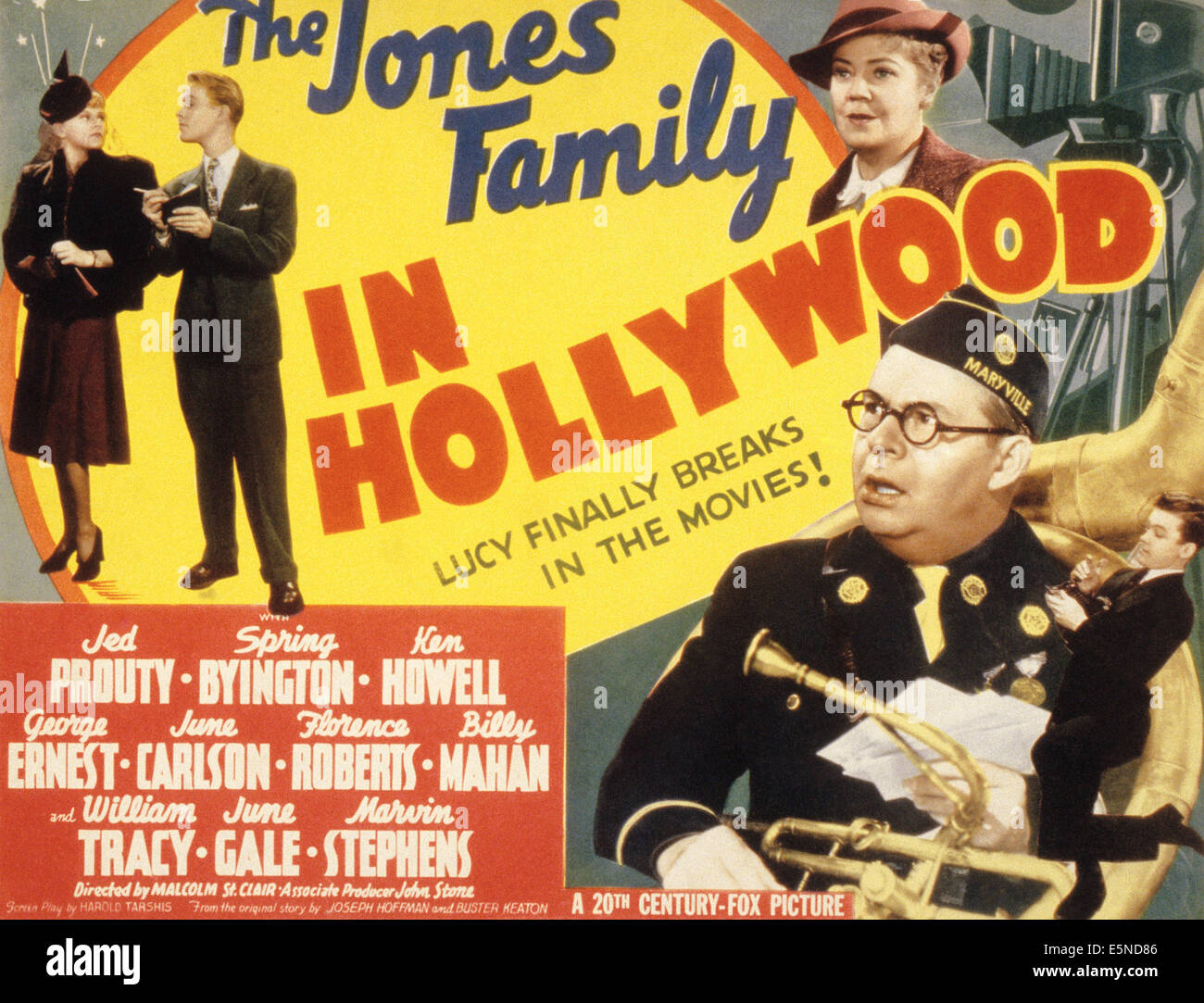 La famiglia Jones in Hollywood, da sinistra, Giugno Carlson, Kenneth Howell, Spring Byington, Giugno Carlson, George Ernest, Jed Foto Stock