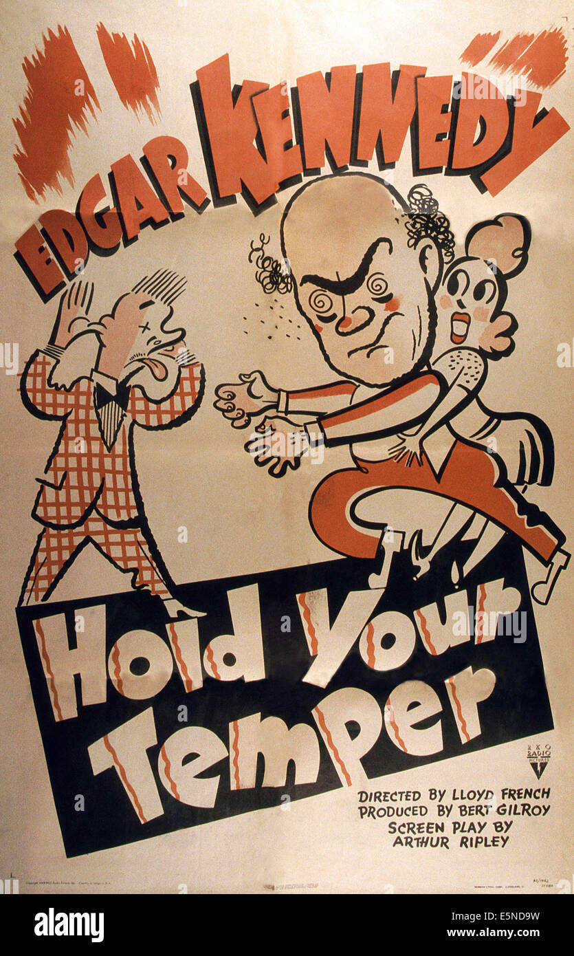 Tenere premuto il suo temperamento, U.S. poster, 1943 Foto Stock