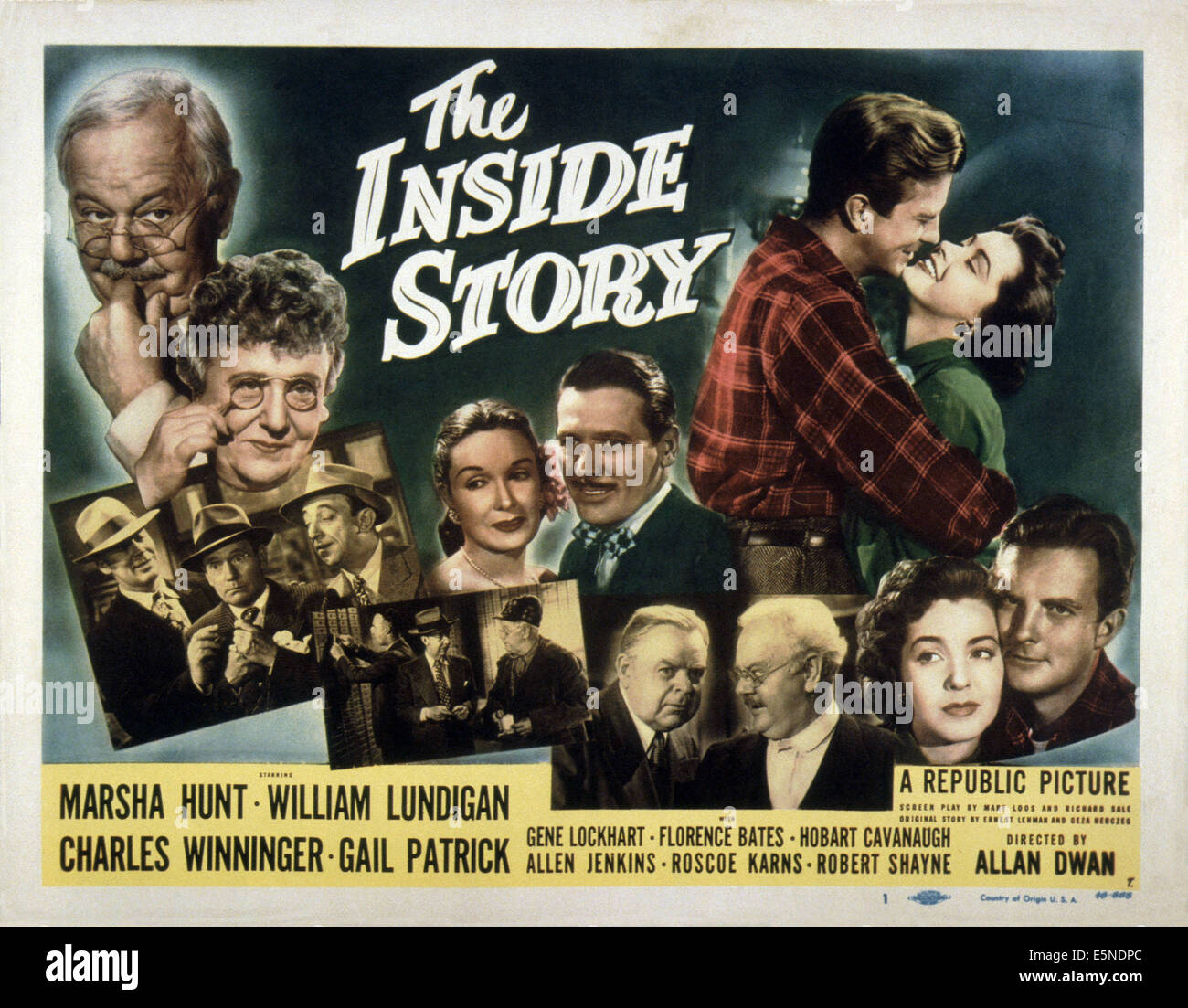 La storia interna, parte superiore da sinistra: Charles Winninger, Firenze Bates, Gail Patrick, Robert Shayne, William Lundigan Marsha Hunt, Foto Stock