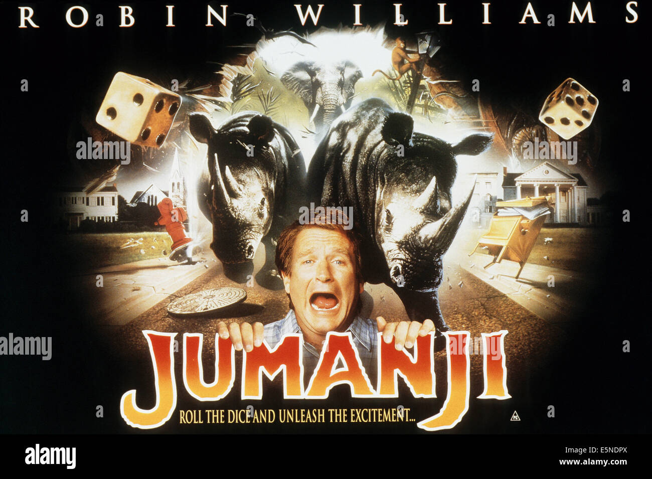 JUMANJI, Robin Williams, 1995, © TriStar/cortesia Everett Collection Foto Stock