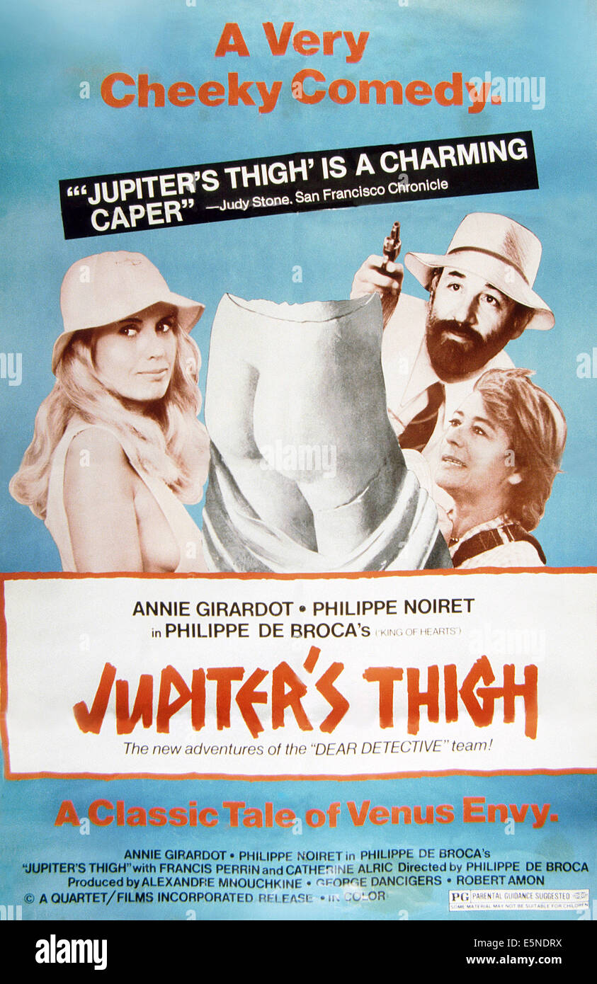 Giove, coscia (aka SU UN VOLE LA GROPPA DE Giove), poster, da sinistra: Catherine Alric, Philippe Noiret, Annie Girardot, Foto Stock