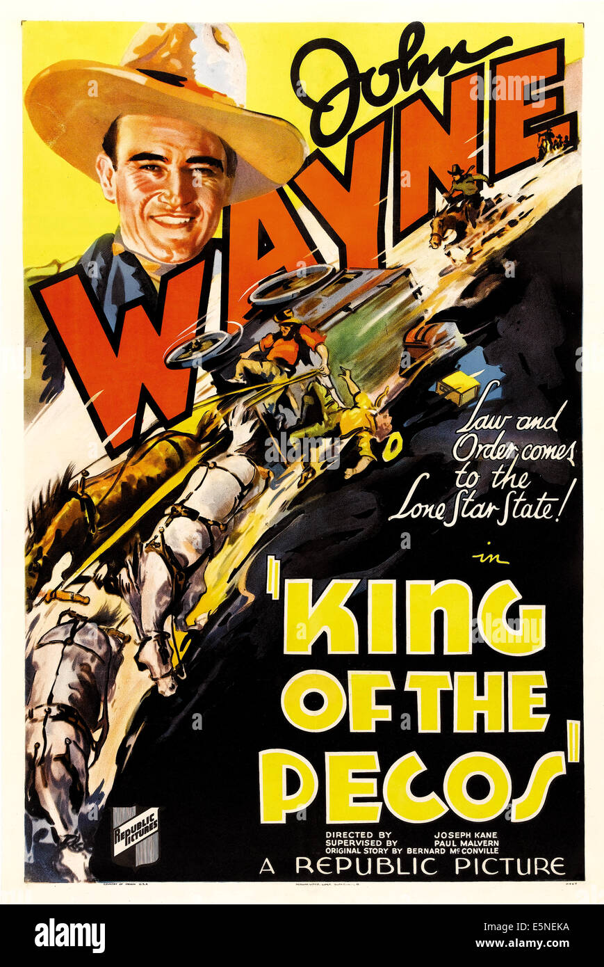 Il re dei Pecos, John Wayne, 1936 Foto stock - Alamy