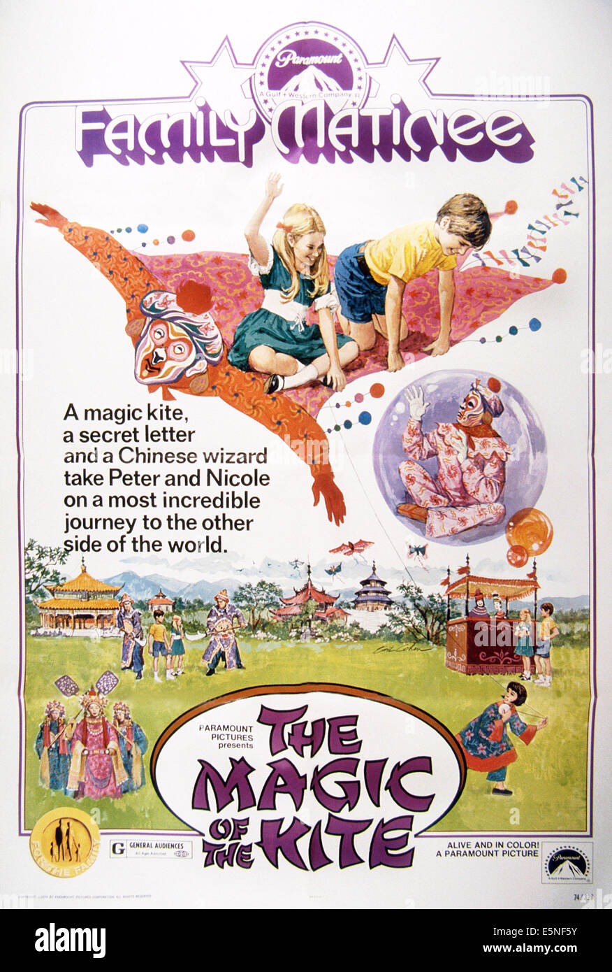 La magia del kite, (aka CERF-VOLANT DU BOUT DU MONDE), poster, 1958 Foto  stock - Alamy