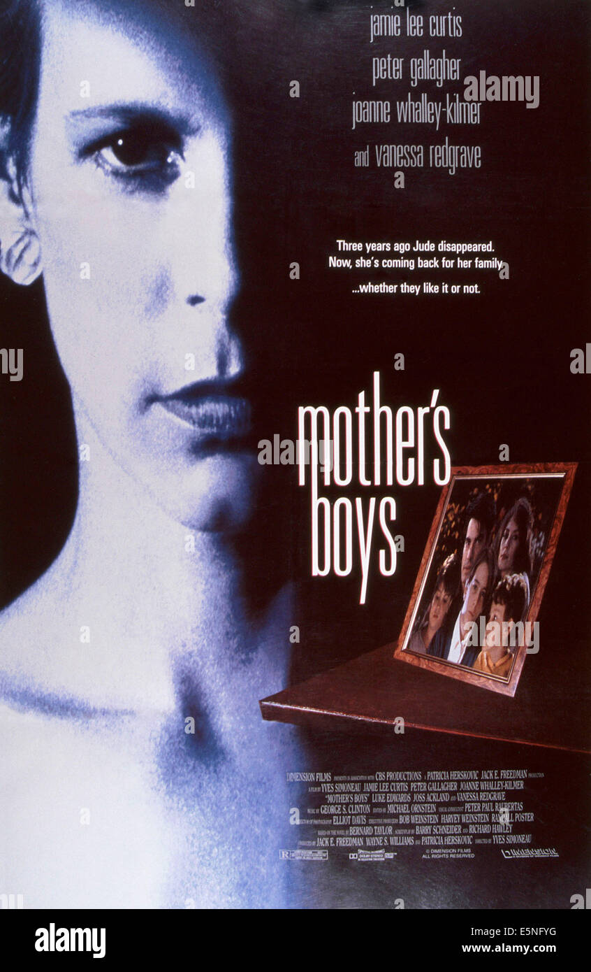 Madre's boys, Jamie Lee Curtis, 1994, © Dimension Films/cortesia Everett Collection Foto Stock