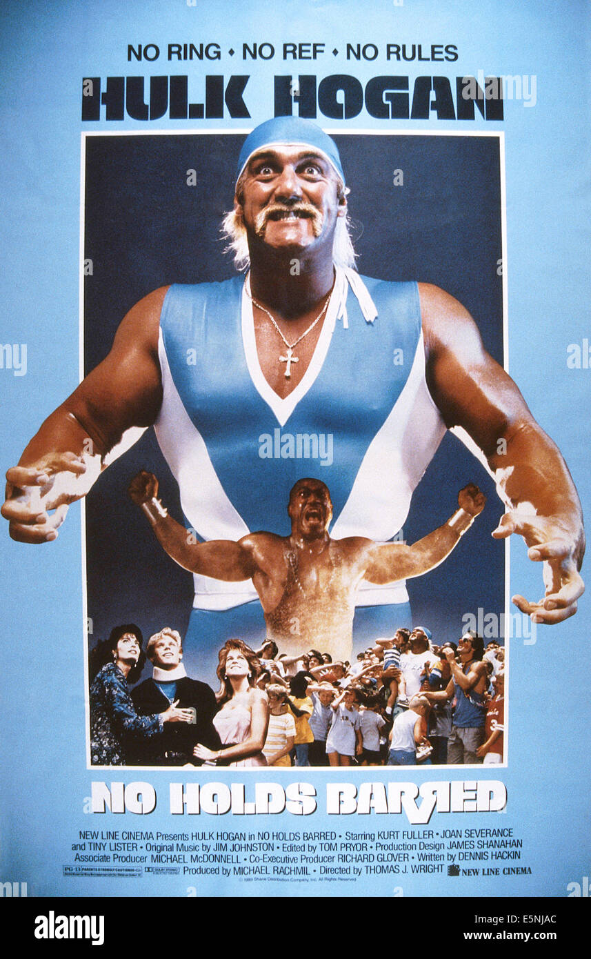 Senza esclusione di colpi, noi poster, Tiny Lister (bracci sollevati), Hulk Hogan (posteriore), 1989 © Nuova Linea/cortesia Everett Collection Foto Stock Senza esclusione di colpi, noi poster, Tiny Lister (bracci sollevati), Hulk Hogan (posteriore), 1989 © Nuova Linea/cortesia Everett Collection Foto Stock