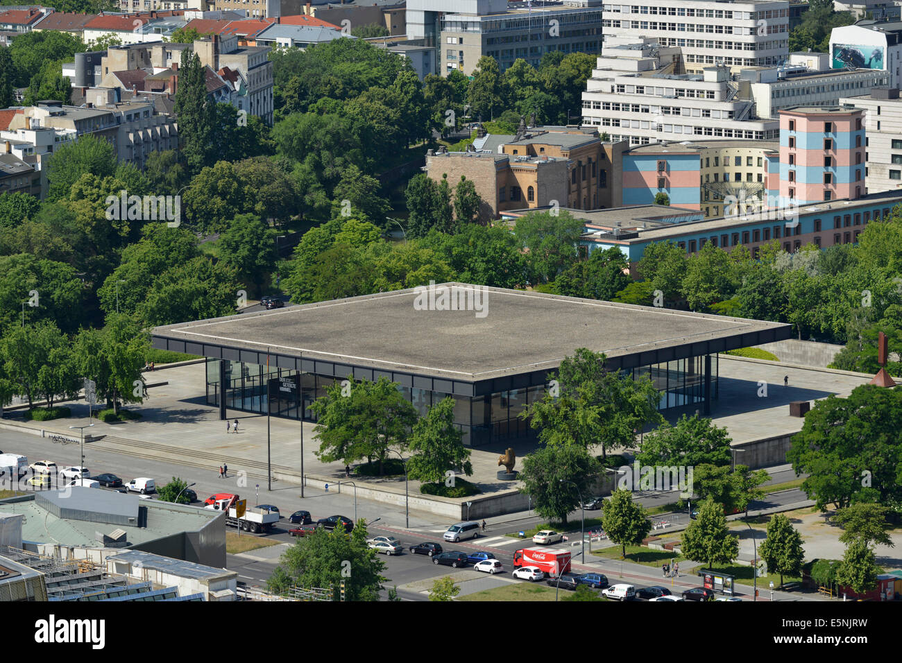 Neue Nationalgalerie di Berlino Germania Foto Stock