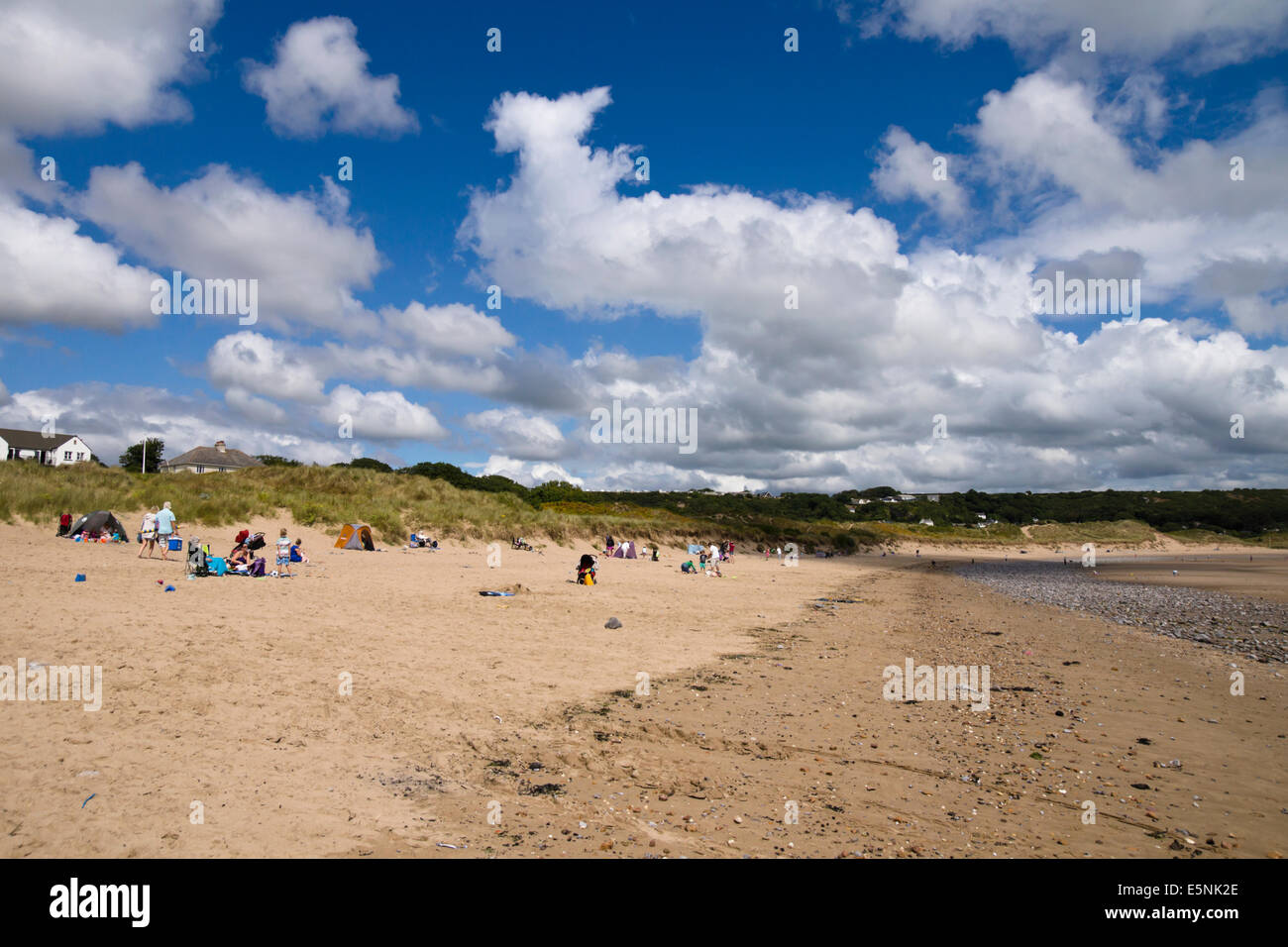 Il Gower, West Glamorgan,Wales UK Port Eynon Beach Foto Stock