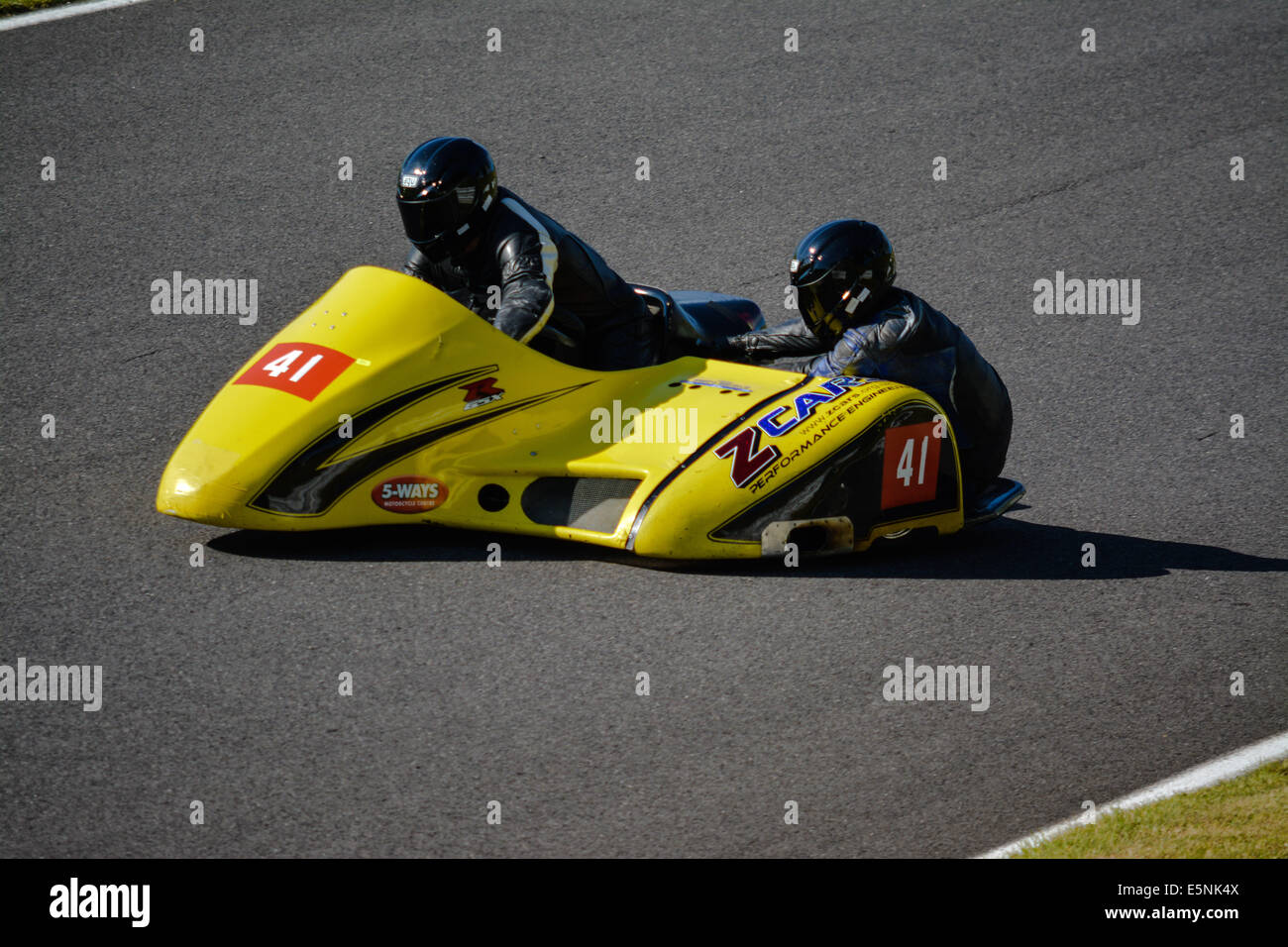 Sidecar da corsa, Foto Stock