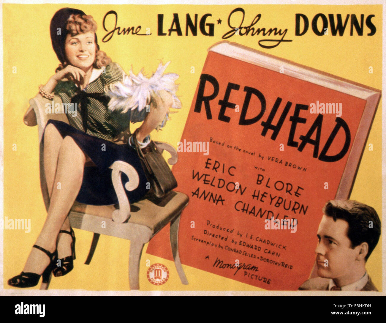 REDHEAD, noi poster, da sinistra: Giugno Lang, Johnny Downs, 1941 Foto Stock