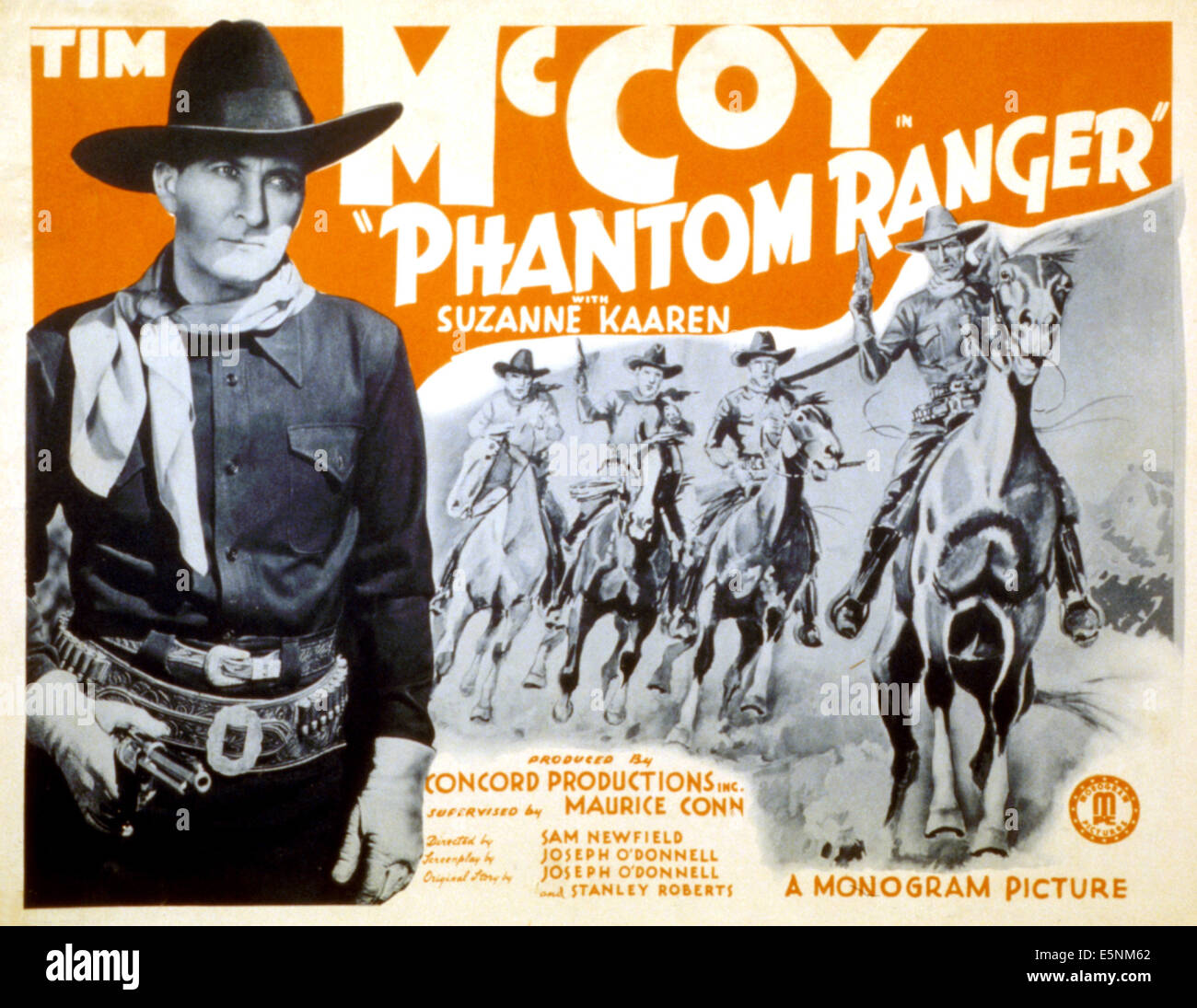 Il PHANTOM RANGER, Tim McCoy, 1938 Foto Stock