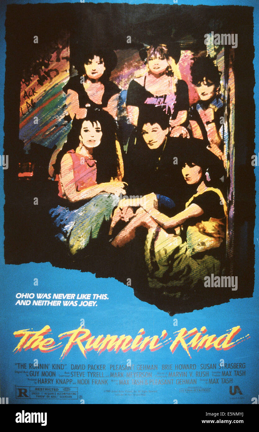L' RUNNIN TIPO, noi poster, 1989 © United Artists/cortesia Everett Collection Foto Stock