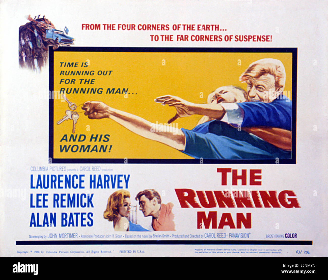 L'uomo che corre, Laurence Harvey e Lee Remick, 1963. Foto Stock