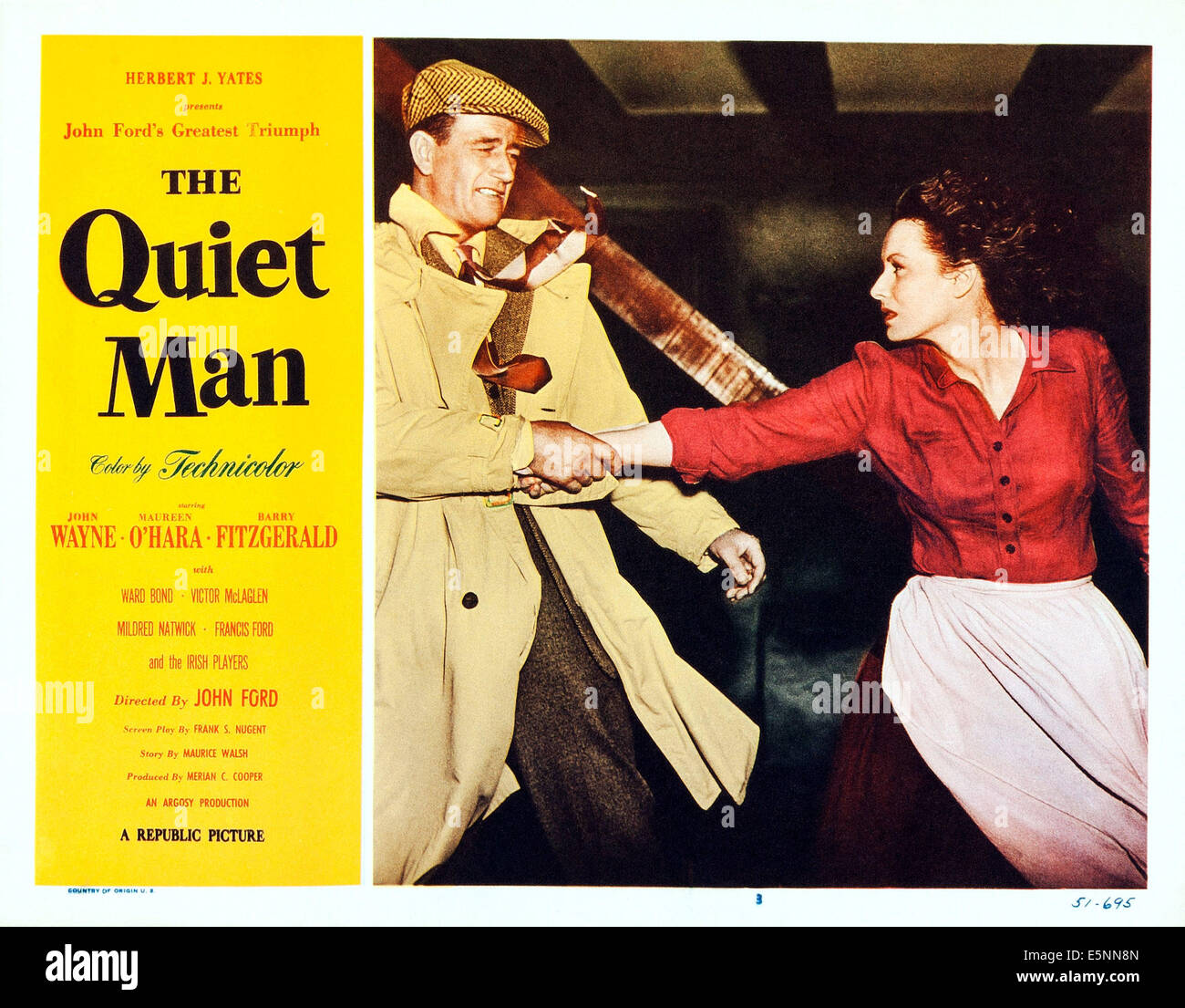 L'uomo tranquillo, John Wayne, Maureen O'Hara, 1952 Foto Stock