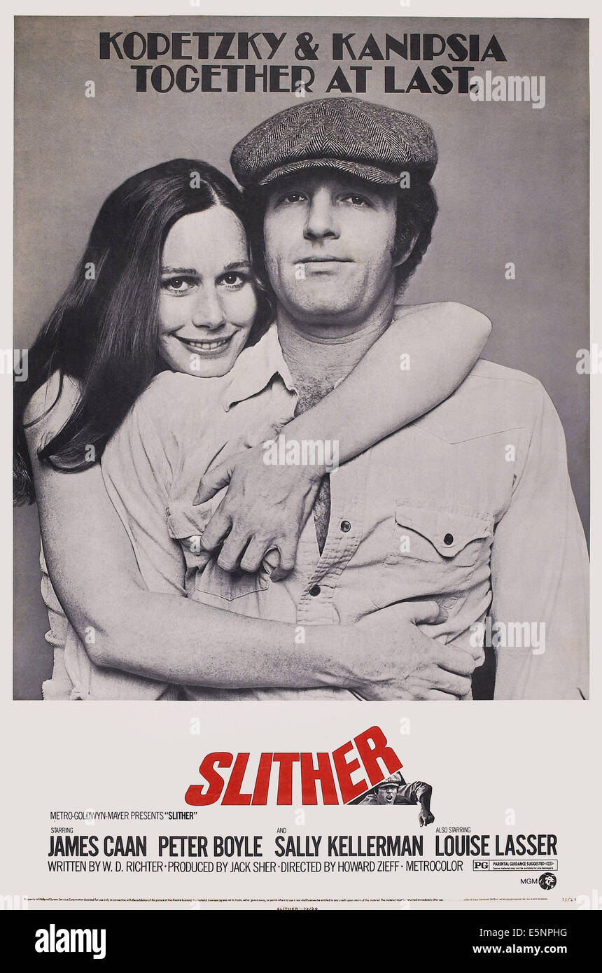 Nastro, noi locandina, da sinistra: Sally Kellerman, James Caan, 1973 Foto Stock