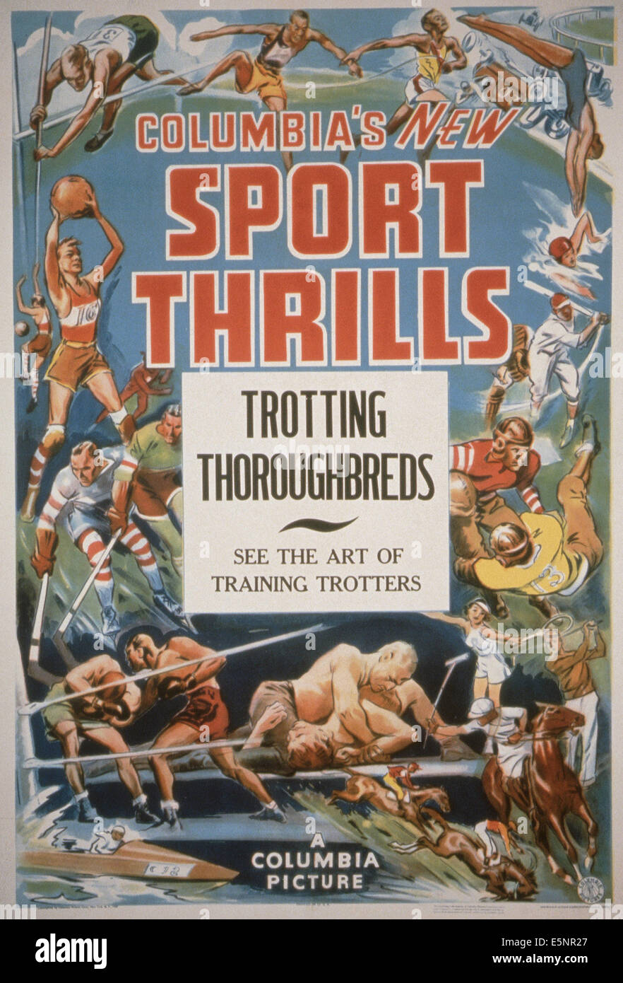 Lo sport del brivido, noi poster, 1938 Foto Stock
