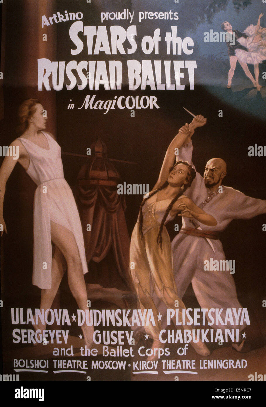 Stelle del Balletto Russo, (aka MASTERA RUSSKOGO BALETA), US poster, 1954 Foto Stock