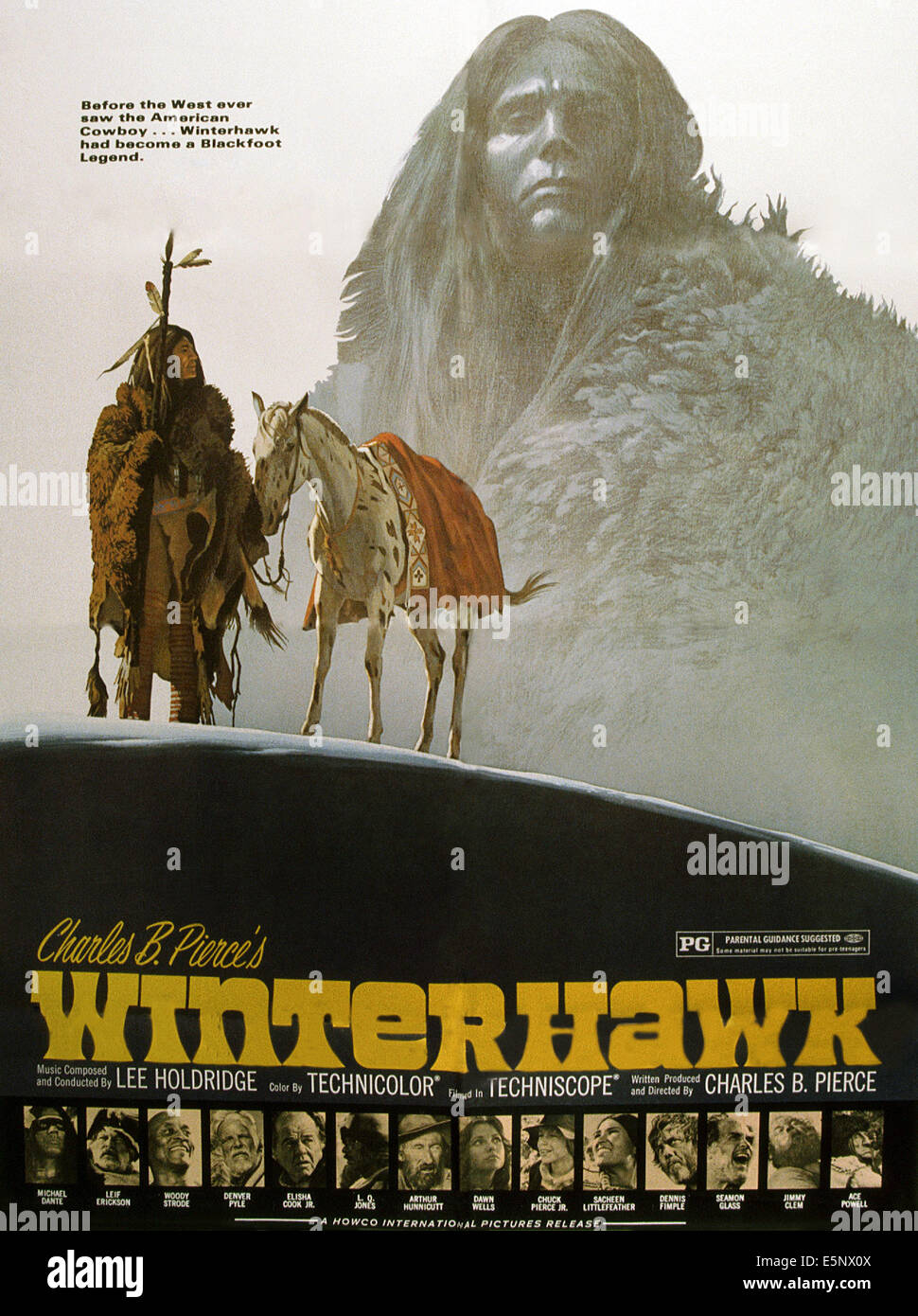 WINTERHAWK, noi poster, in basso da sinistra: Michael Dante (e superiore), Leif Erickson, Woody progredito, Denver Pyle, Eliseo Cook, L.Q. Foto Stock