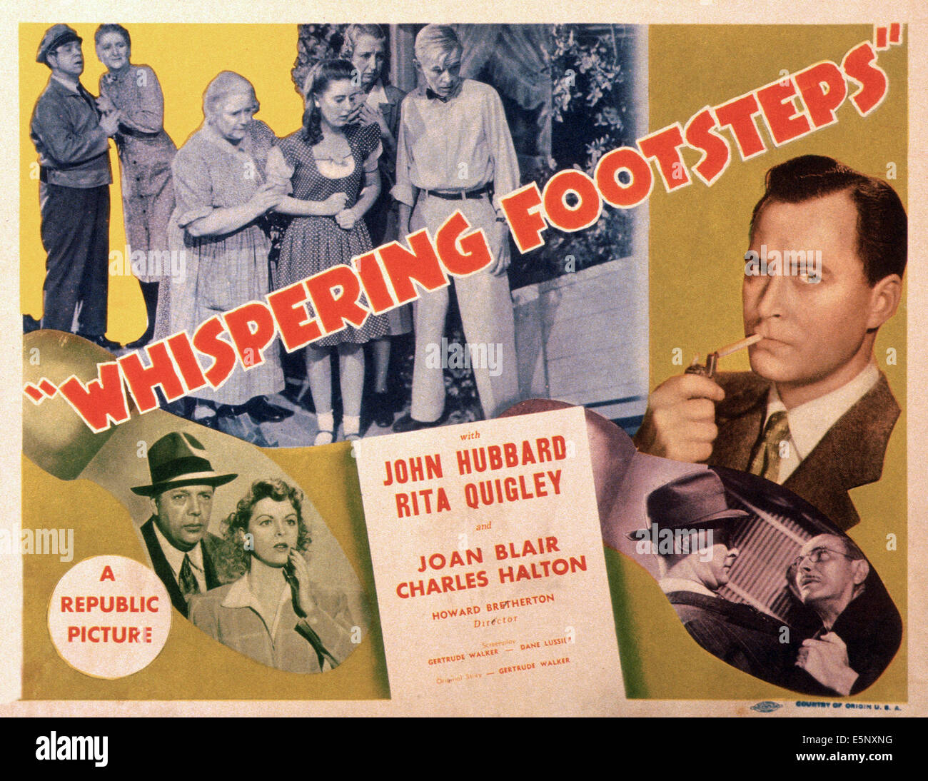 WHISPERING orme, noi poster, sommità anteriore da sinistra: Maria Gordon, Juanita Quigley, Billy Benedetto, Giovanni Hubbard (sigarette), Foto Stock