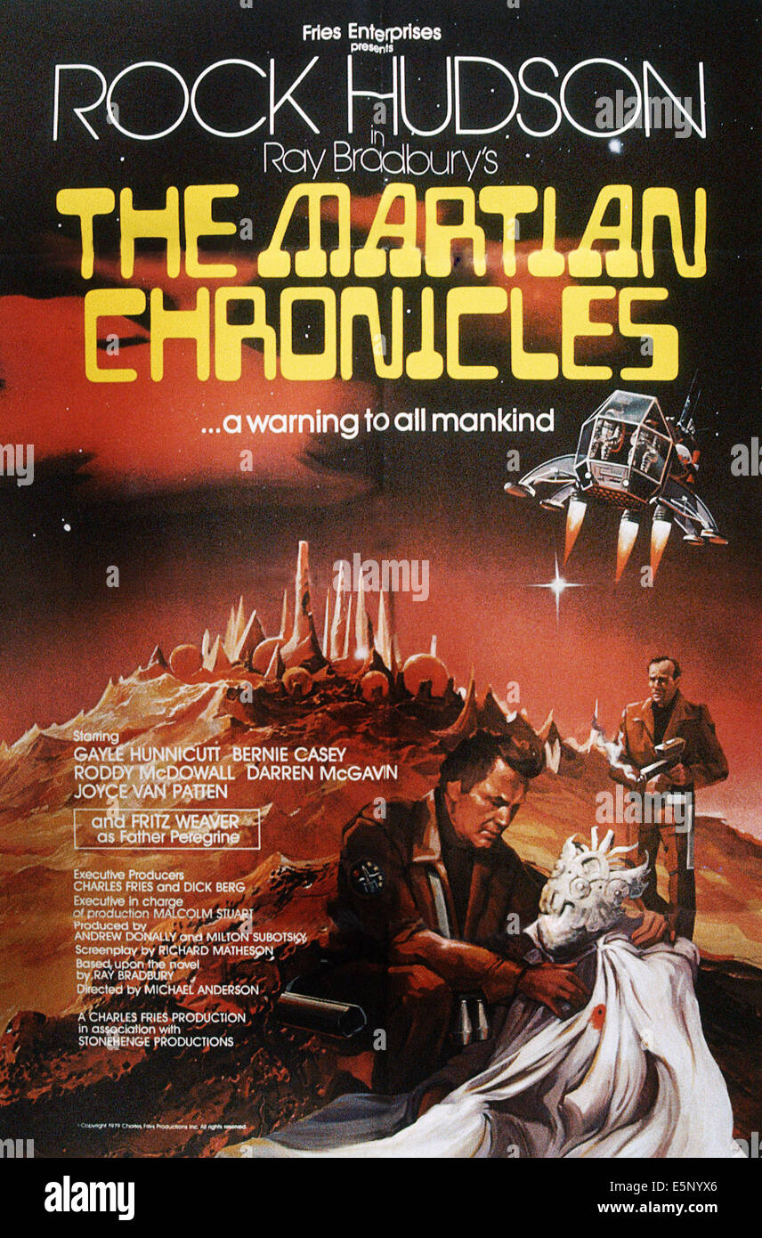 Le cronache marziane, Rock Hudson (anteriore), 1980, © NBC/cortesia Everett Collection Foto Stock