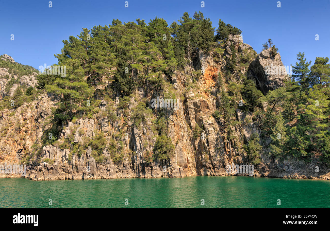 Manavgat river a Oymapinar Foto Stock