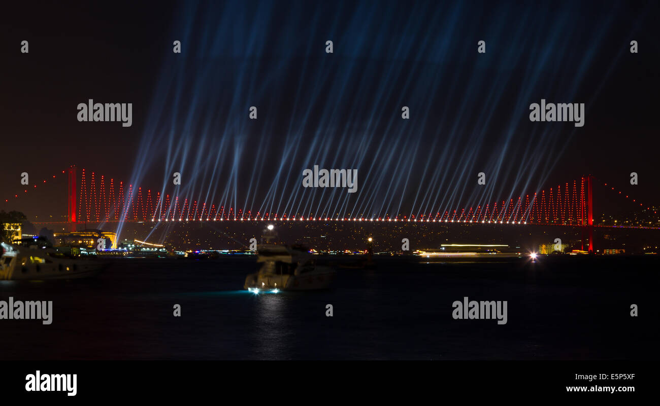 Ponte sul Bosforo, Istanbul Foto Stock