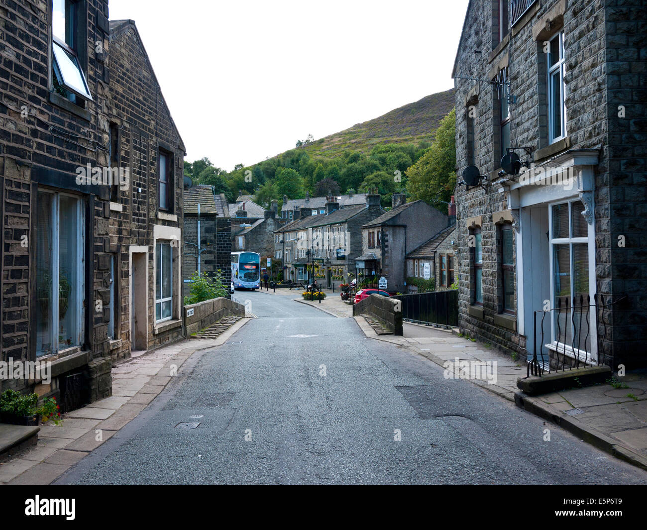 "Delph village, Saddleworth, Greater Manchester, Regno Unito. Foto Stock