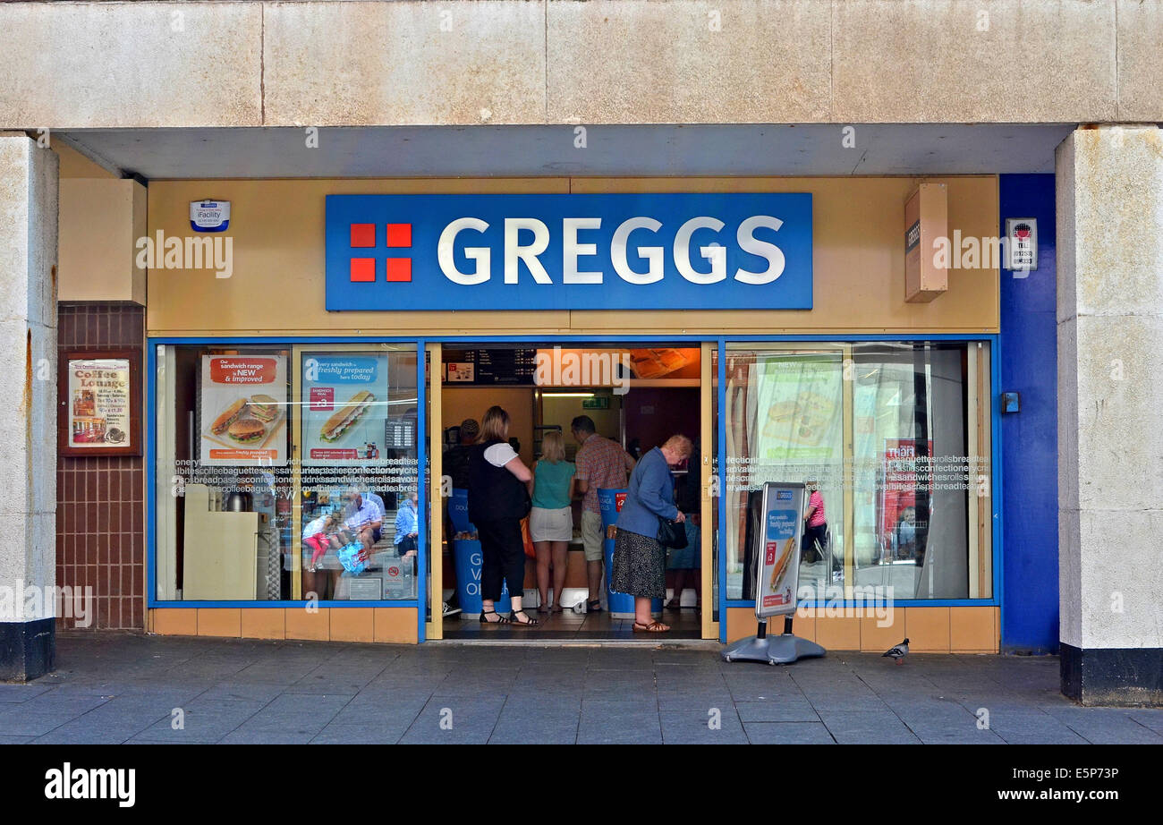 Greggs bakery shop Foto Stock Greggs bakery shop Foto Stock