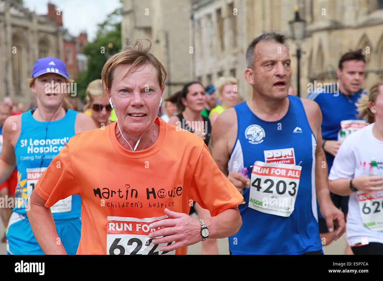 York 10K girare per le associazioni di beneficenza o non di beneficenza Foto Stock