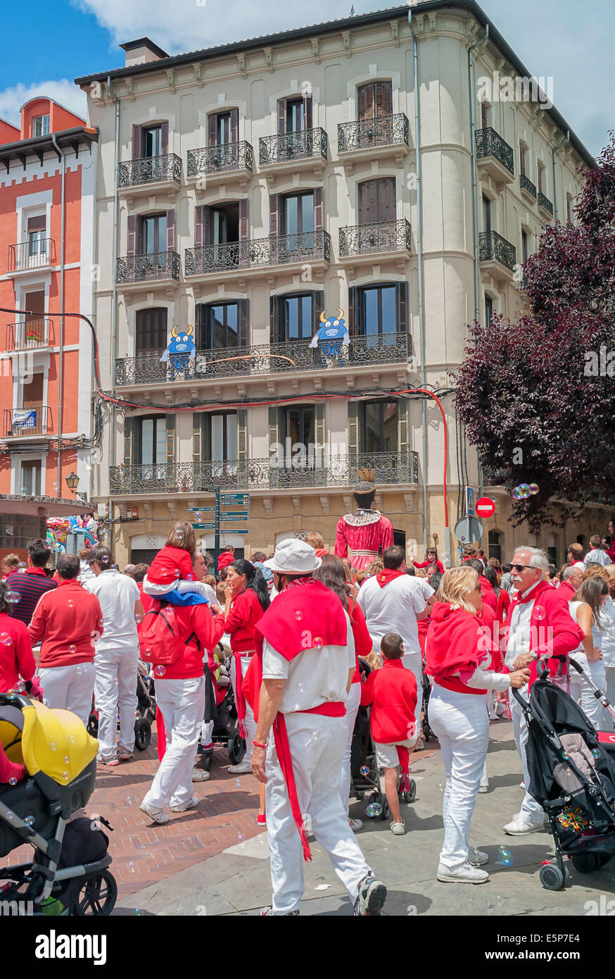 -San Fermin- Pamplona (Spagna). Foto Stock