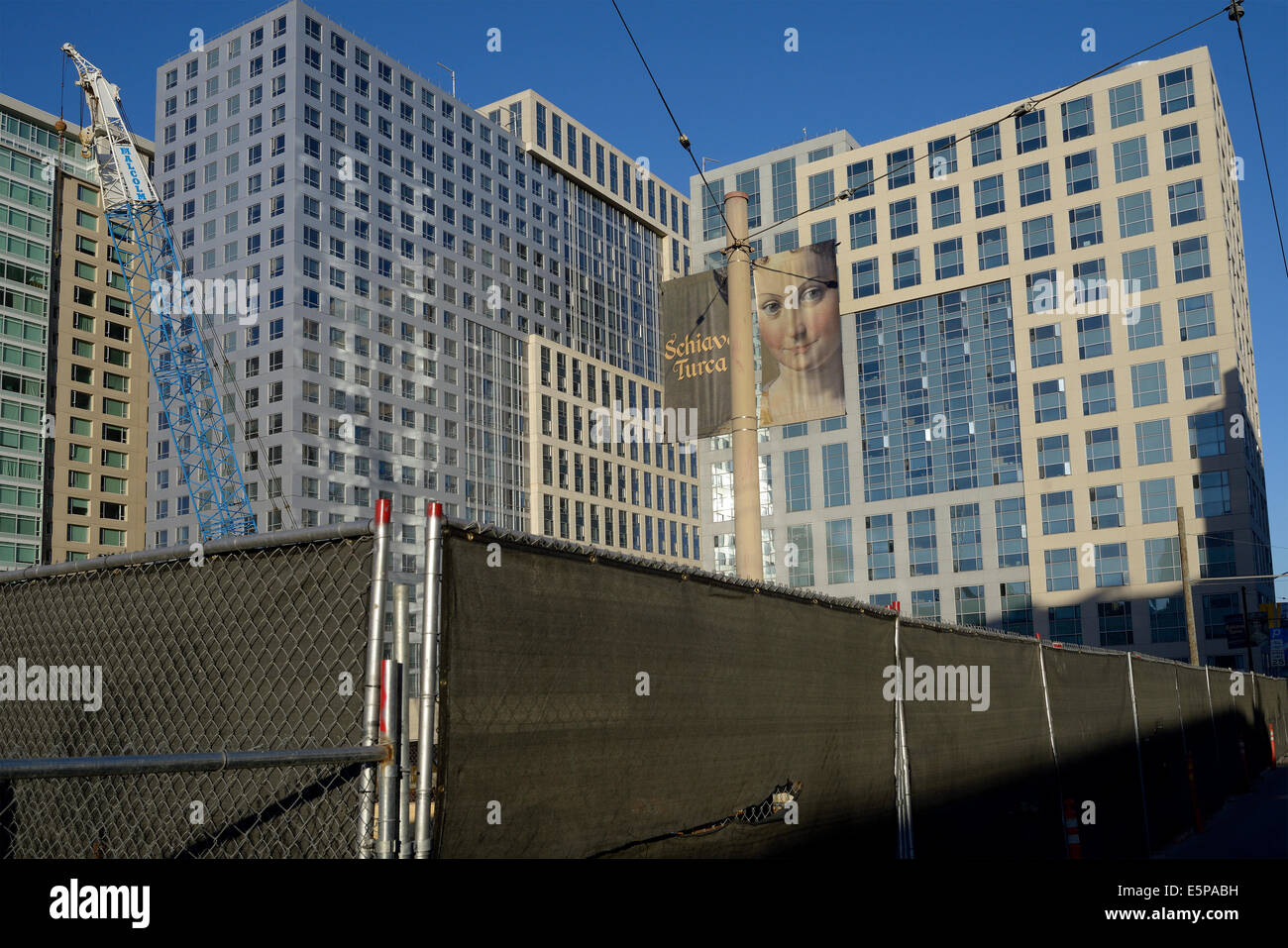 Metà della costruzione del mercato di san francisco Foto Stock