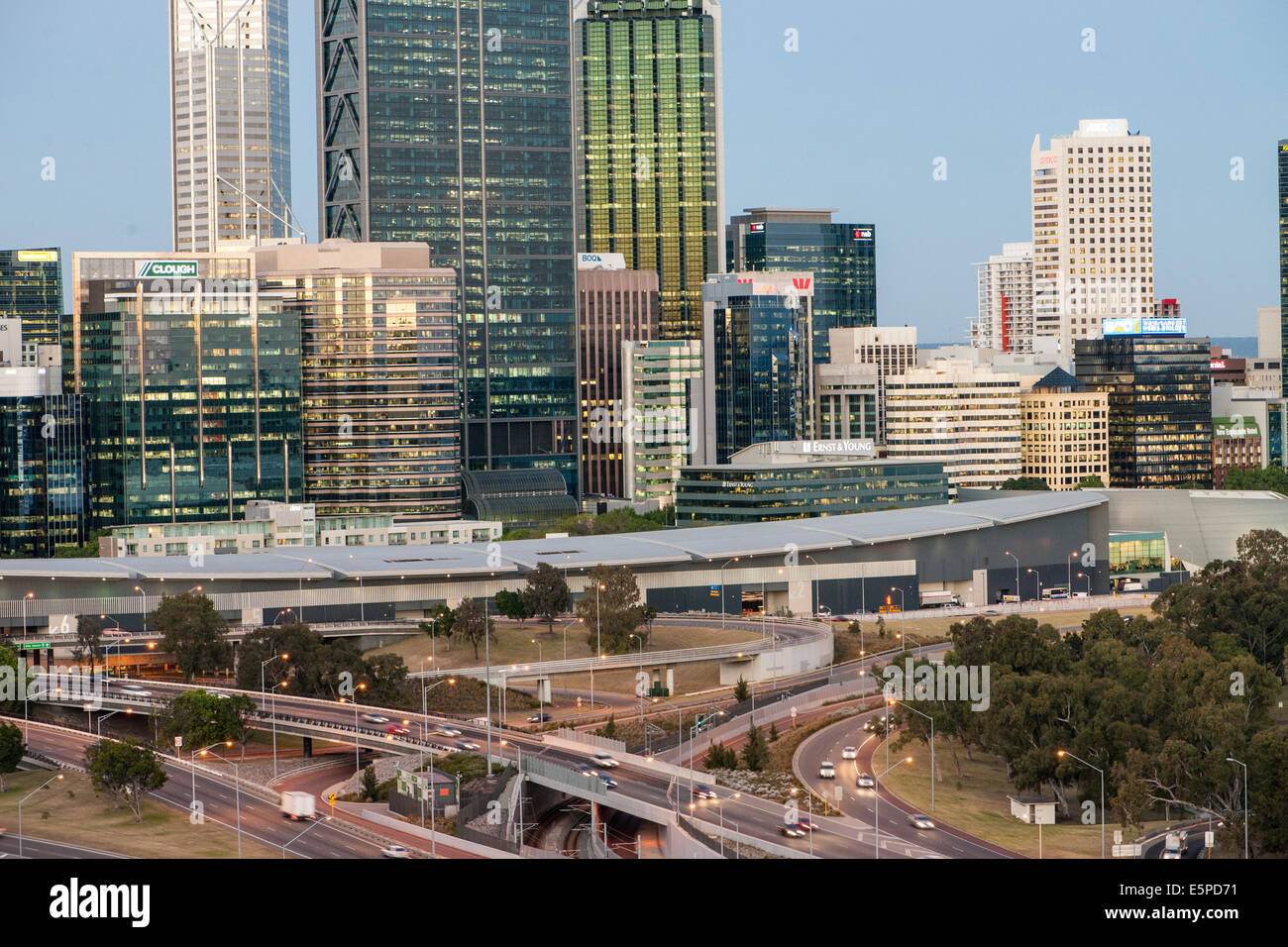 CBD di Perth, Western Australia Foto Stock