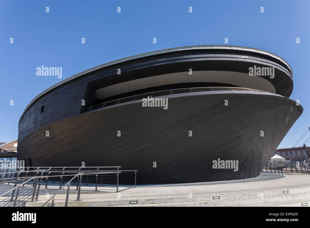 La nuova Mary Rose Museum, HM Base Navale, Portsmouth Historic Dockyard, Portsmouth, Hampshire, Inghilterra, Regno Unito, Europa Foto Stock